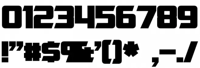 Cybertron Moviecaps Bold Font OTHER CHARS