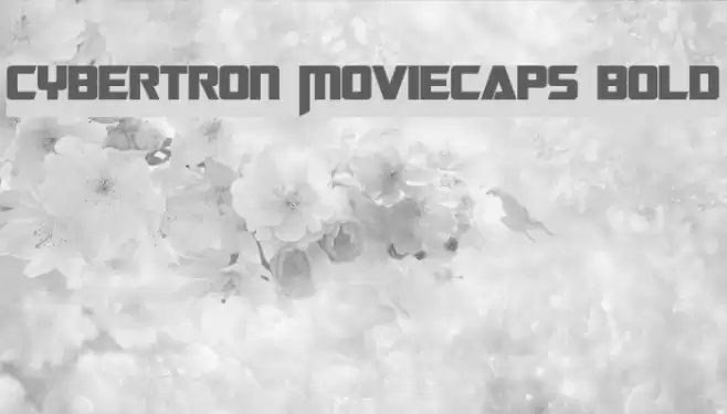 Cybertron Moviecaps Bold Font examples