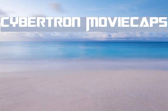 Cybertron Moviecaps Font examples