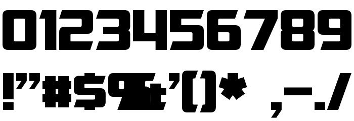 Cybertron Font OTHER CHARS