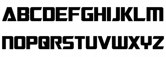 Cybertron خط أحرف كبيرة