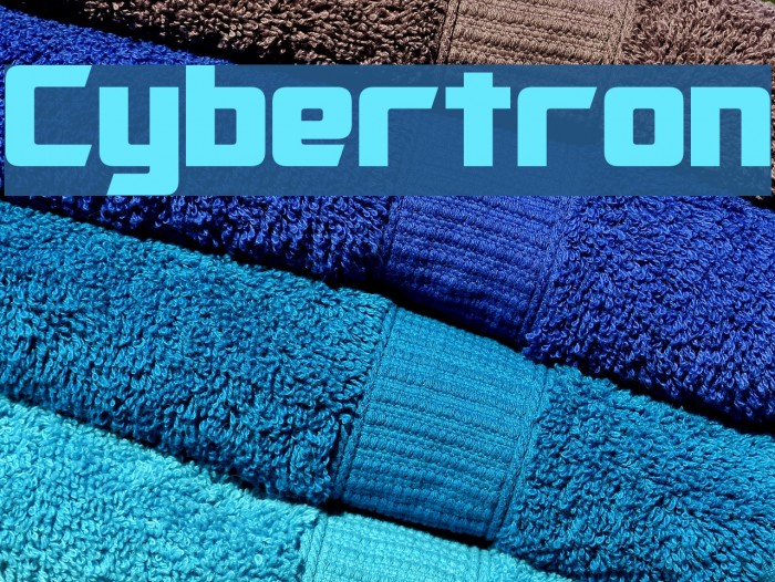 Cybertron Font examples
