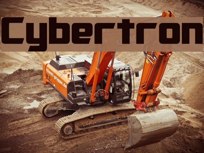 Cybertron Font examples
