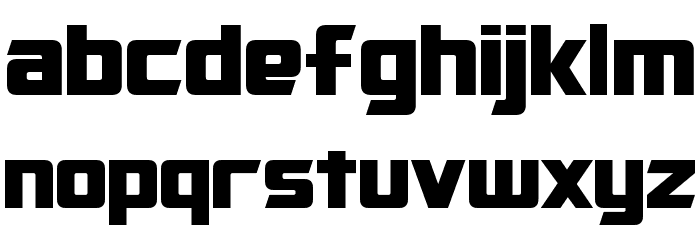 Cybertron Font LOWERCASE