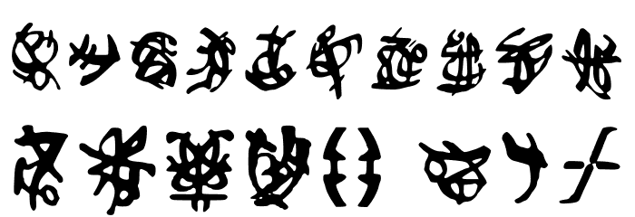 Cybertronianfinal Regular Font OTHER CHARS