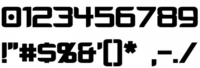 Cyberverse Bold Font OTHER CHARS
