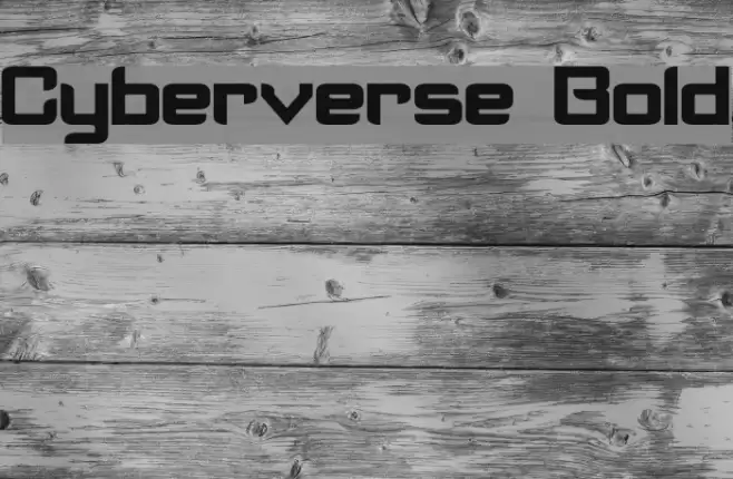 Cyberverse Bold Font examples