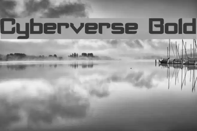 Cyberverse Bold Font examples