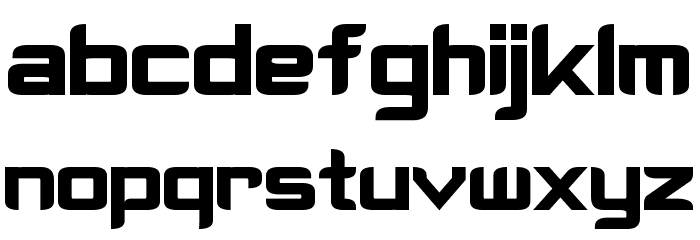 Cyberverse Bold Font LOWERCASE