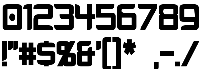 Cyberverse Condensed Bold Font OTHER CHARS