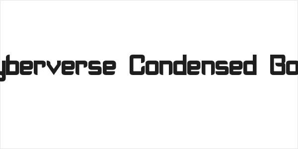 Cyberverse Condensed Bold Logo
