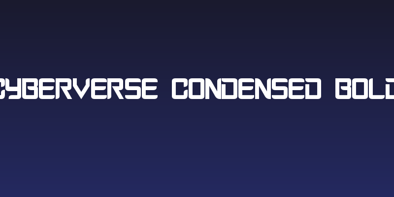 Cyberverse Condensed Bold Social Header