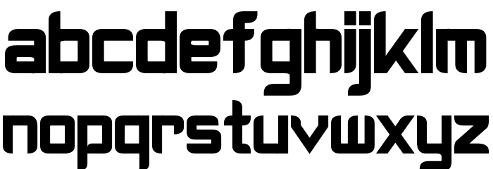 Cyberverse Condensed Bold Font LOWERCASE