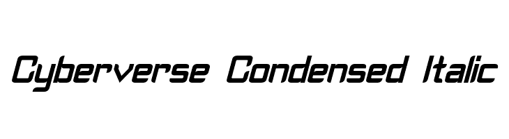 Cyberverse Condensed Italic  font caratteri gratis