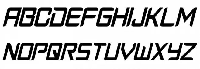 Cyberverse Condensed Italic Fonte MAIÚSCULAS