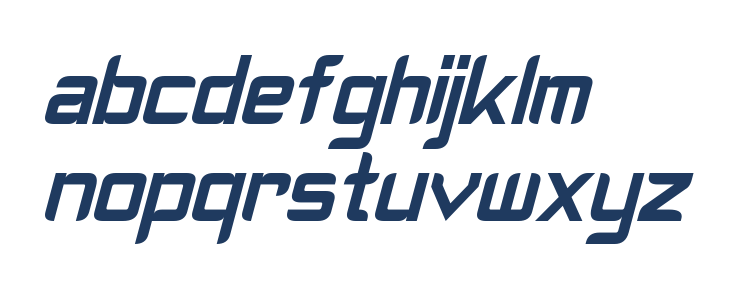 Cyberverse Condensed Italic Lowercase