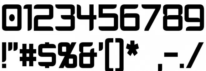 Cyberverse Condensed Font OTHER CHARS