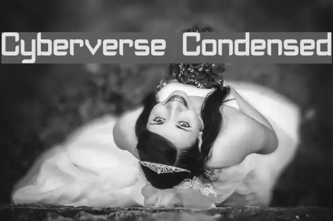 Cyberverse Condensed Font examples