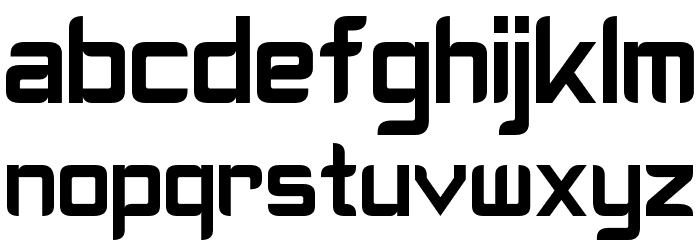 Cyberverse Condensed Font LOWERCASE