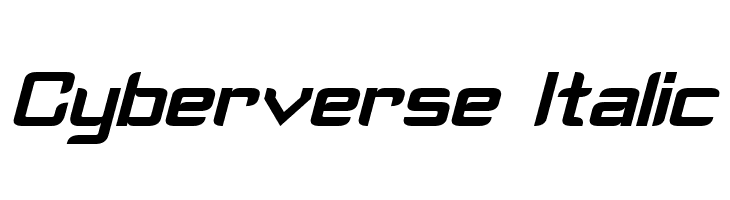 Cyberverse Italic  font caratteri gratis