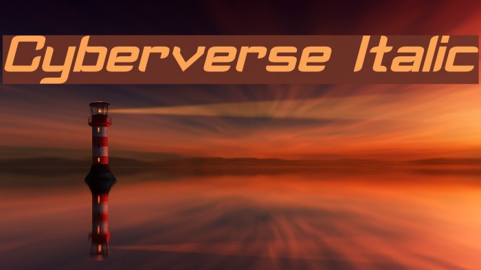 Cyberverse Italic Example 1