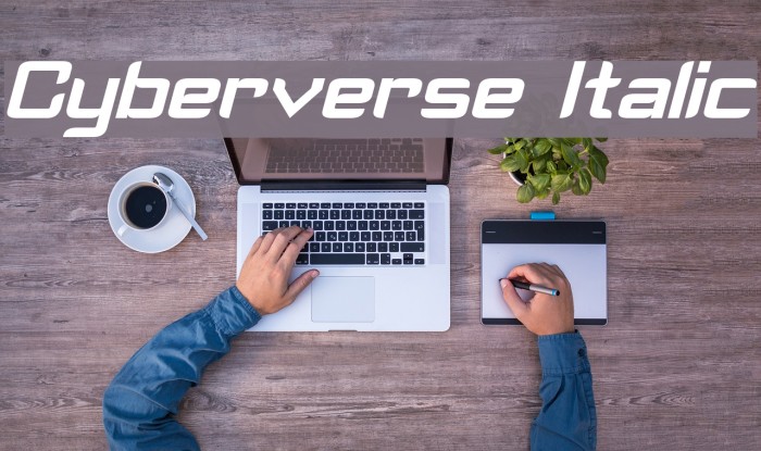 Cyberverse Italic Example 2