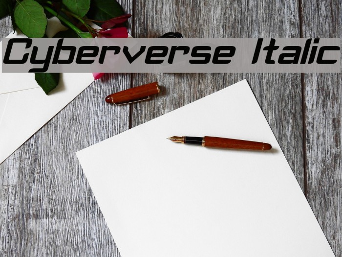 Cyberverse Italic Example 3