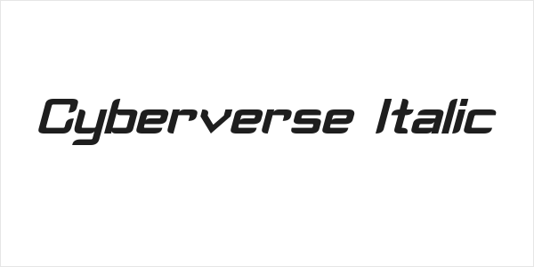 Cyberverse Italic Logo