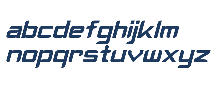 Cyberverse Italic Lowercase
