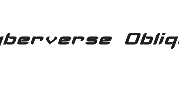 Cyberverse Oblique Logo