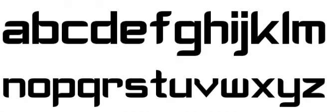 Cyberverse 字体 小写