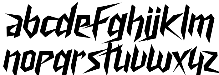 Cyberway Riders Font LOWERCASE