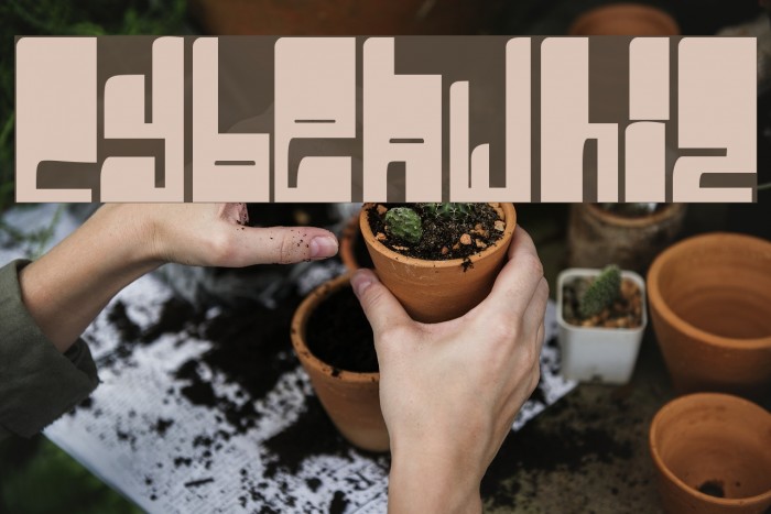 Cyberwhiz Font examples