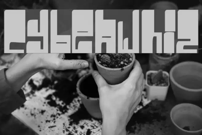 Cyberwhiz Font examples