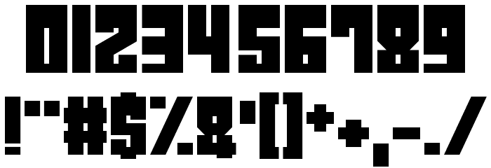 Cyborg City Font OTHER CHARS
