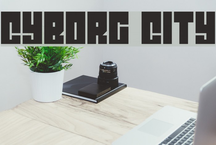 Cyborg City Font examples