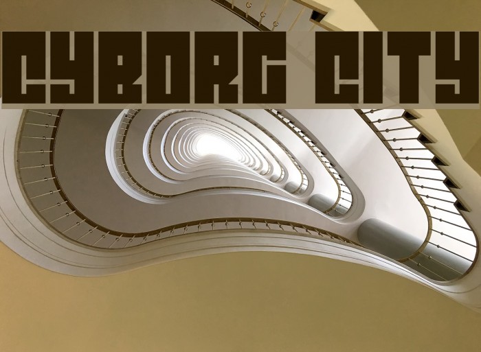 Cyborg City Font examples