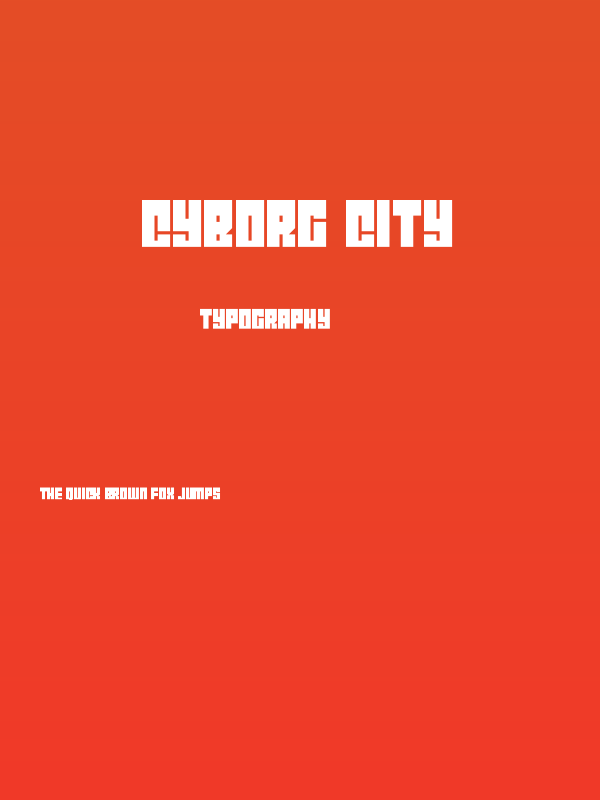 Cyborg City Poster