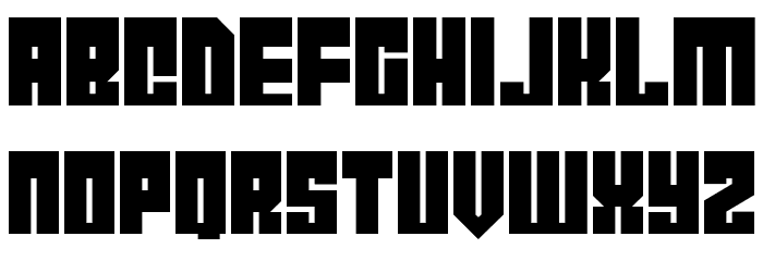 Cyborg City Font LOWERCASE