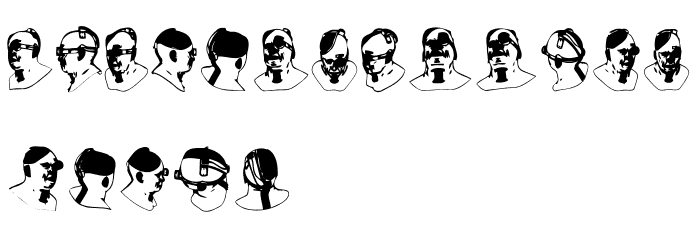 Cyborg Regular Font OTHER CHARS