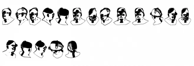 Cyborg Regular Font OTHER CHARS