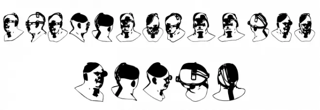 Cyborg Regular Fuentes MAYÚSCULAS