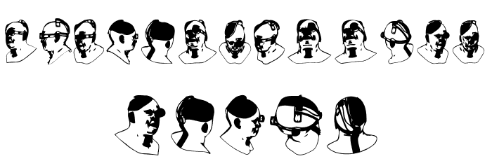 Cyborg Regular Font LOWERCASE