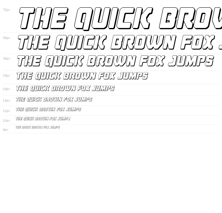 Cyborg Rooster 3D Italic Waterfall