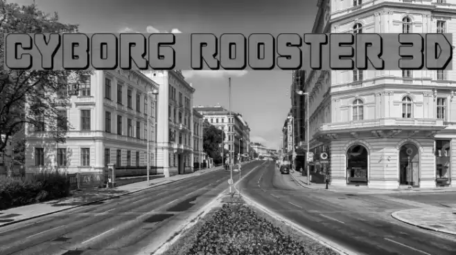 Cyborg Rooster 3D Font examples
