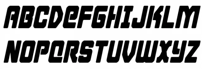 Cyborg Rooster Condensed Italic خط أحرف كبيرة