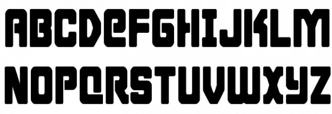 Cyborg Rooster Condensed Fonte MAIÚSCULAS