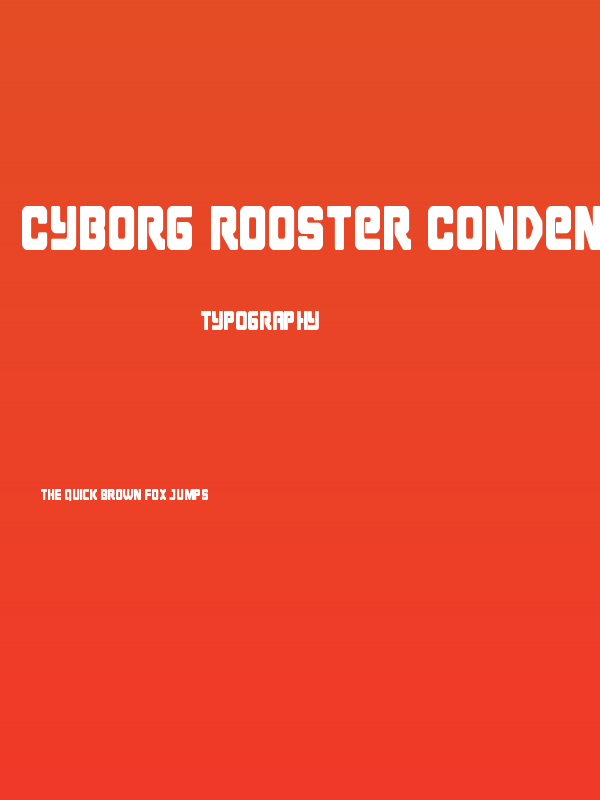 Cyborg Rooster Condensed Poster