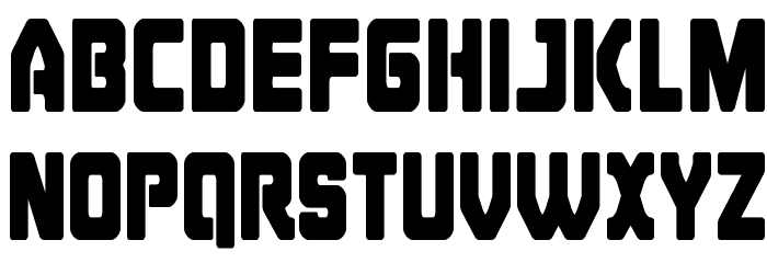 Cyborg Rooster Condensed Font LOWERCASE