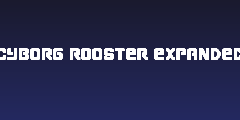 Cyborg Rooster Expanded Social Header